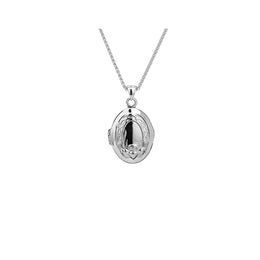 Keith Jack Sterling Silver Claddagh Locket Necklace