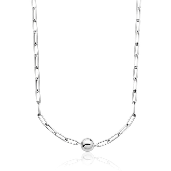 Steelx Bead & Link Necklace