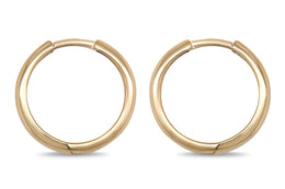 10kt Yellow Gold Sleeper Hoop Earrings