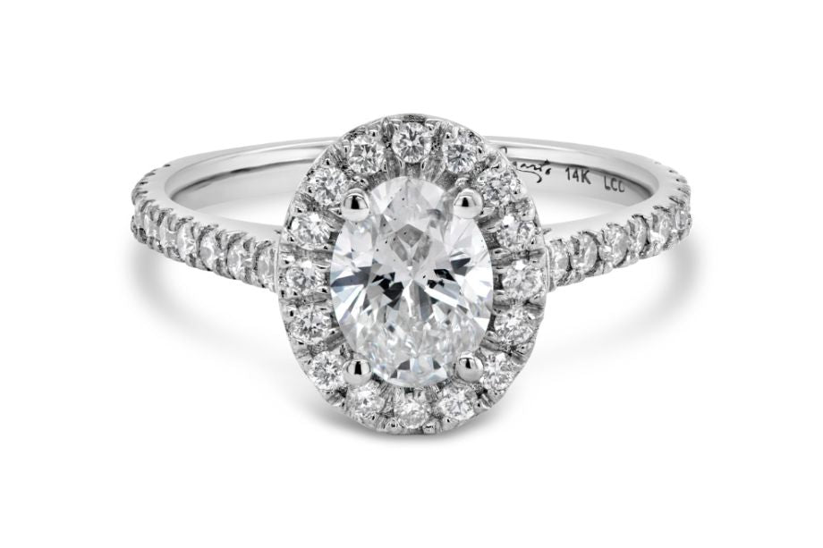 .70CT Lab Grown Oval Diamond Engagement Ring