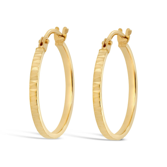 10kt Yellow Gold Hoop Earrings