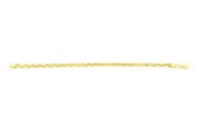 10KT Yellow Gold Braided Herringbone Chain Bracelet
