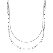 Steelx Layered Link Necklace