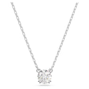 Swarovski Constella Silver Tone Rhodium Plated Round Crystal Necklace