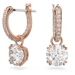 Swarovski Constella Earrings: Rose Gold Tone