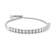 Italgem Stainless Steel 4mm Bolo Tennis Bracelet