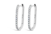 0.50CTW Diamond Hoop Earrings