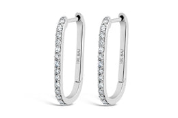 0.50CTW Diamond Hoop Earrings