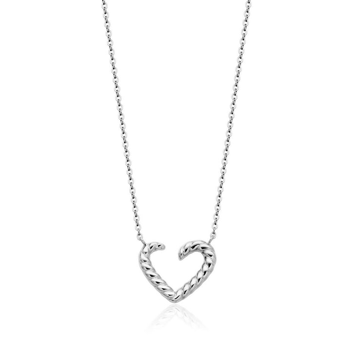 Steelx Twisted Heart Necklace