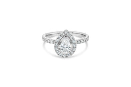 .50CT White Gold Pear Engagement Ring