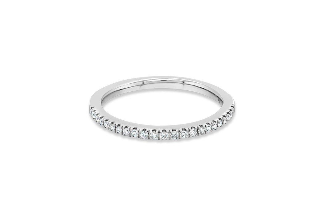 14KT White Gold Diamond Wedding Band