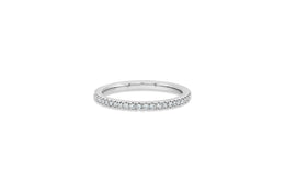 14KT White Gold Diamond Wedding Band