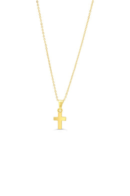 Yellow Gold Children's Cross Necklace