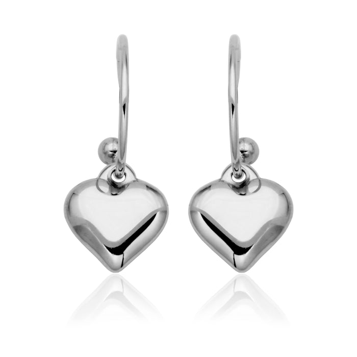 Steelx Stainless Steel Puffy Heart Earrings