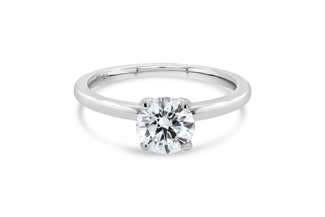 1.00CT T.D.W Lab Grown Round Cut Engagement Ring