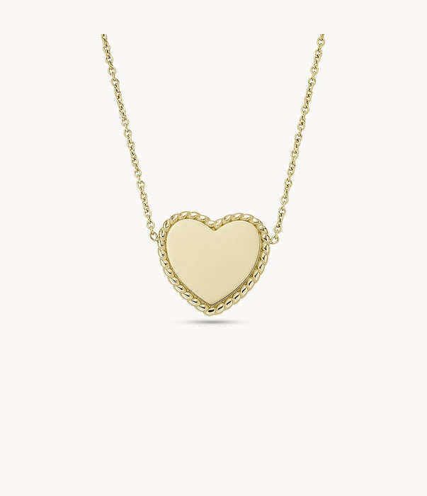 Fossil Heart Necklace