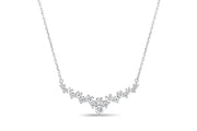 0.50CTW White Gold Tiara Necklace