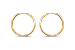 Yellow Gold Stovepipe Earrings