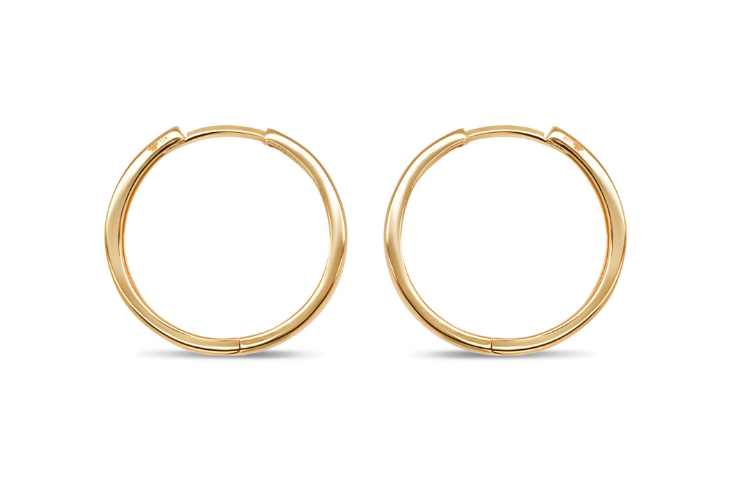 Yellow Gold Stovepipe Earrings
