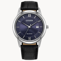 Citizen Classic Leather Blue Dial Women's Watch