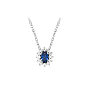 Casablanca Blue Star Sapphire Sterling Silver Necklace