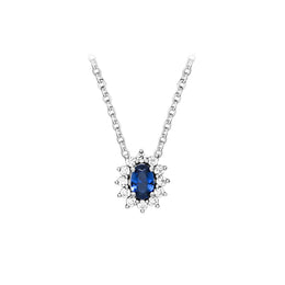 Casablanca Blue Star Sapphire Sterling Silver Necklace