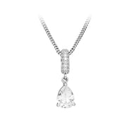 Casablanca Sterling Silver Pear Drop Necklace