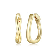 Elle Luna Earrings: Gold Plated Sterling Silver
