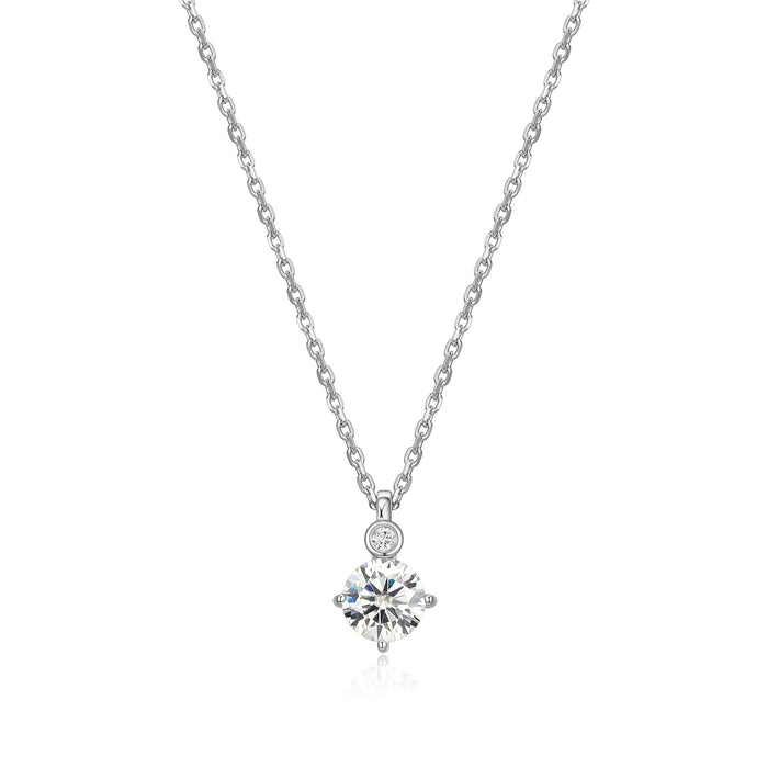 Elle Lab Grown Diamond Necklace: Moissanite