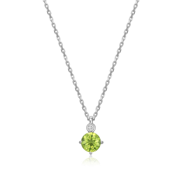 Elle Lab Grown Diamond Necklace: Peridot