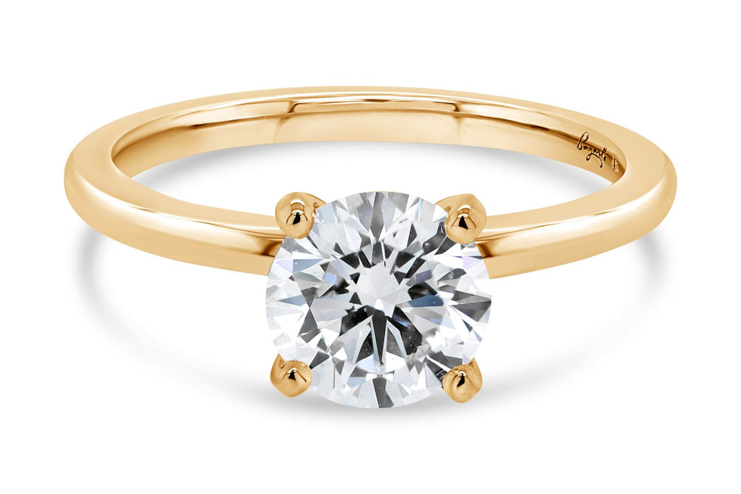 1.51CT Lab Grown Round Diamond Engagement Ring