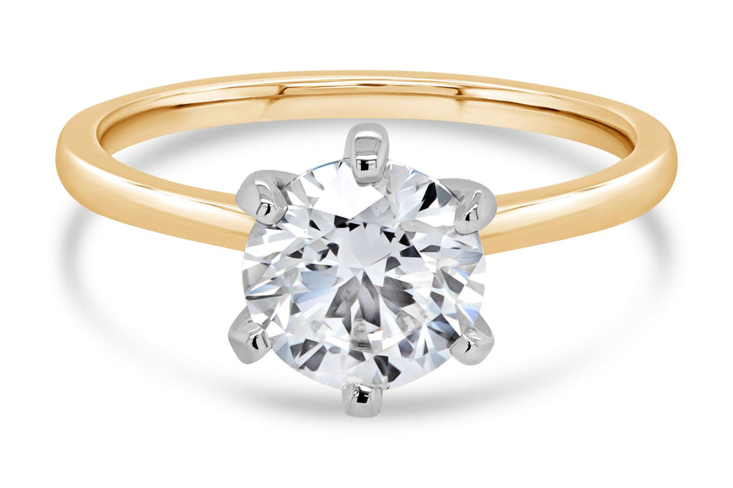 1.63CT Lab Grown Round Diamond Engagement Ring
