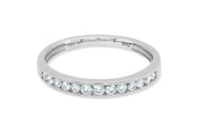 0.25CTW White Gold Natural Diamond Wedding Band