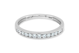 0.25CTW White Gold Natural Diamond Wedding Band