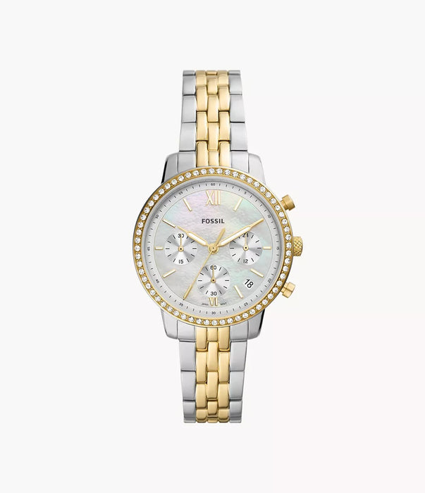 Fossil Chronograph Two Tone Watch