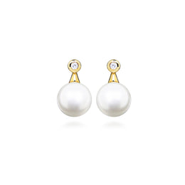 Casablanca Petite Pearl Drop Studs