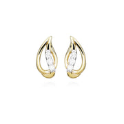 Casablanca 10K Yellow Gold Candlelight Diamond Stud Earrings