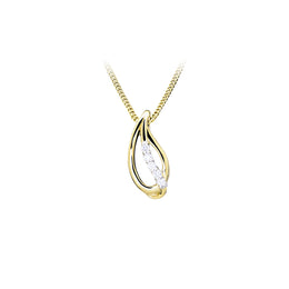 Casablanca 10K Yellow Gold Candlelight Diamond Necklace