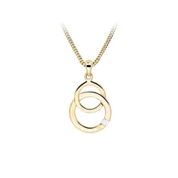 Casablanca 10K Yellow Gold Eternal Unity Diamond Necklace