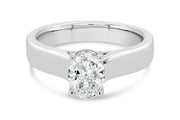 1.00CT Diamond Oval Engagement Ring
