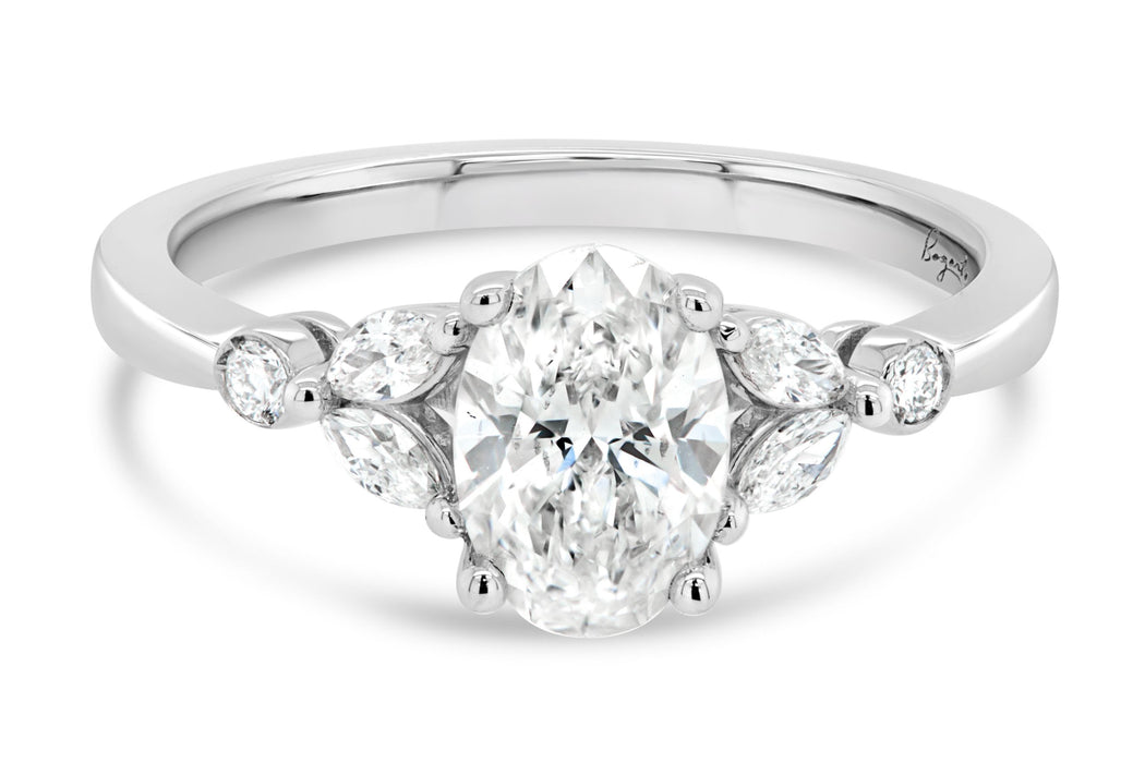 1.25CTW Lab Grown Marquise Engagement Ring