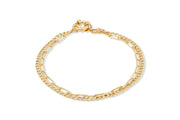 Yellow Gold Paperclip Bracelet