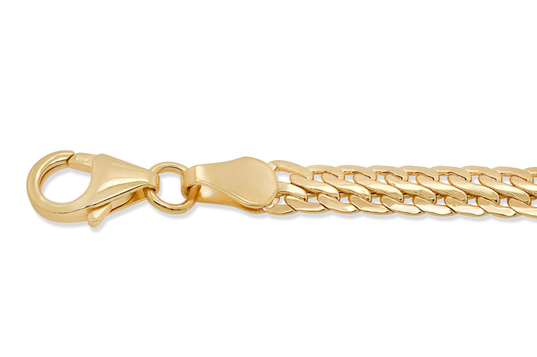 Yellow Gold Double Curb Chain