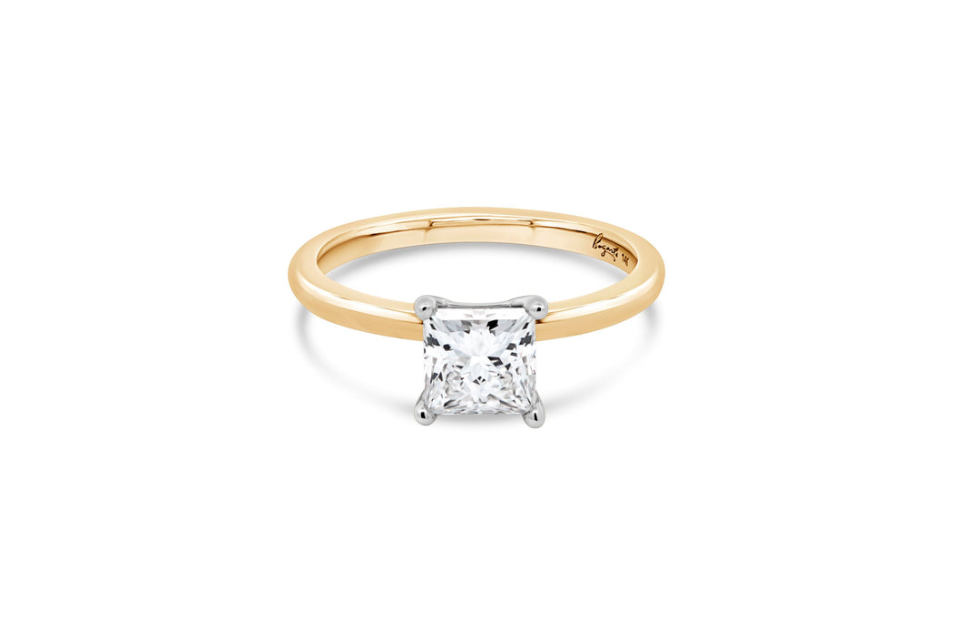 1.06ct Lab Grown Princess Cut Engagement Ring