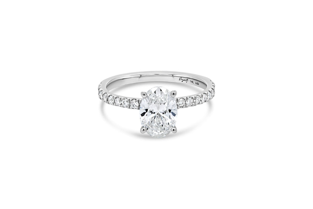 1.30CT Lab Grown Oval Diamond Engagement Ring