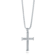Italgem Men's Stainless Steel Cross Pendant