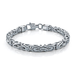Italgem Men's Stainless Steel King Link Bracelet