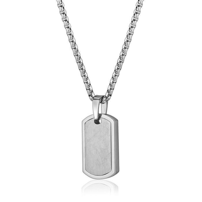 Italgem Stainless Steel Dog Tag Necklace