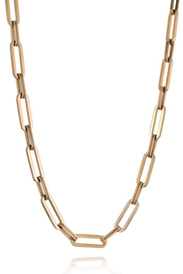 Italgem Gold-Tone Stainless Steel U Link Chain
