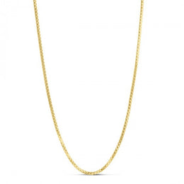 2.6MM Yellow Gold Plated Round Box Chain